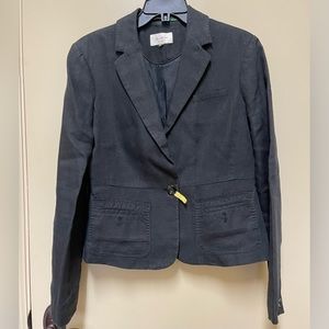 Jackpot Black Linen Blazer, Size S